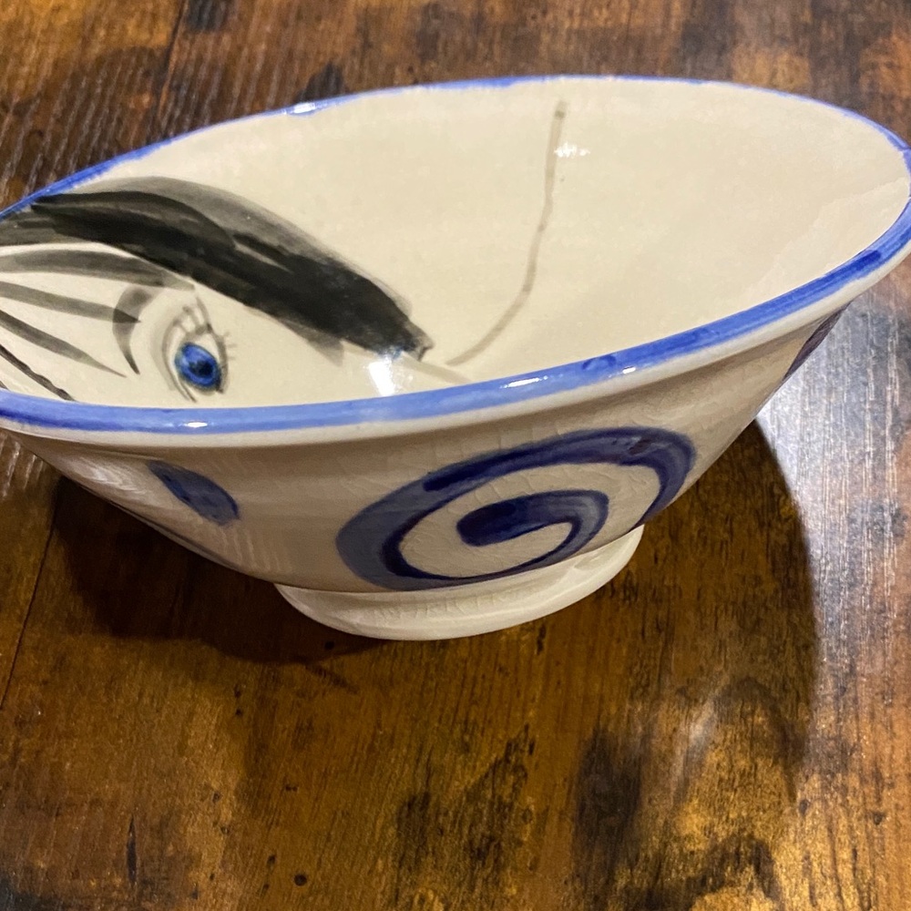 Artistic Face Signed “Jensen” Bowl 2005 - Picture 3 of 8
